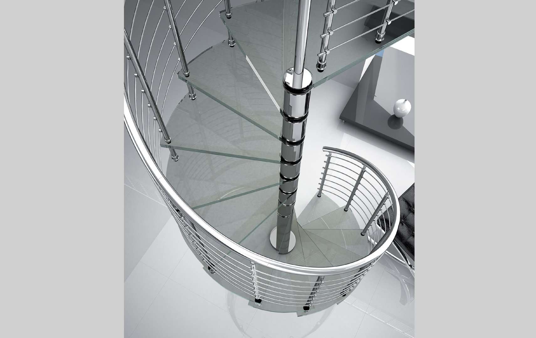 Diable Glass, Escalier moderne, escalier en verre