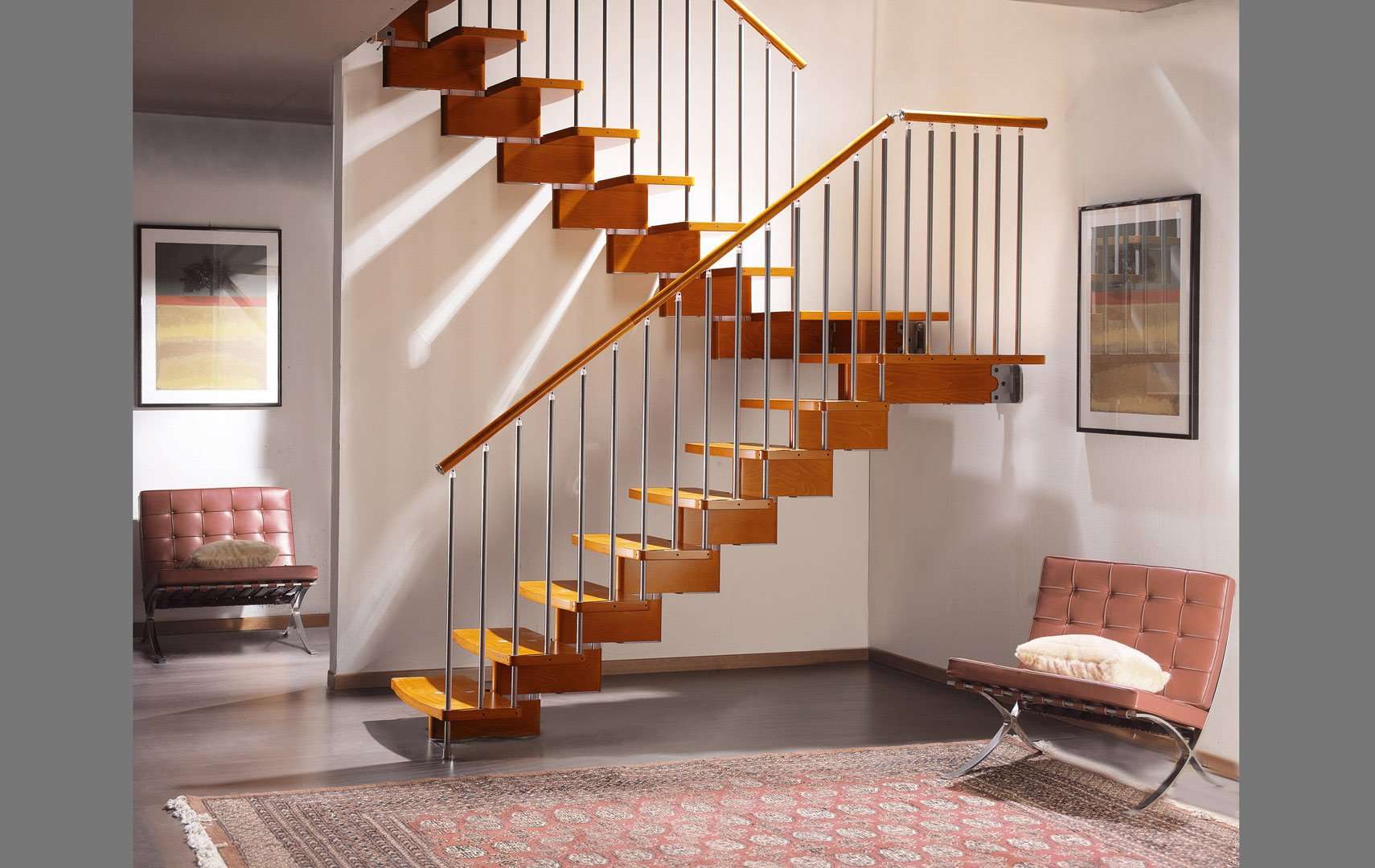 Nuvola, Открытая конструкция лестницы, лестница дизайн