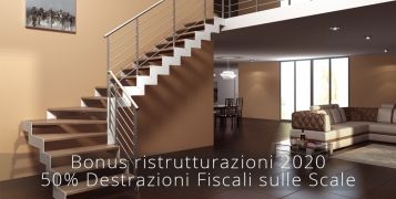 Bonus ristrutturazioni 2021: 50% detrazioni fiscali per le scale