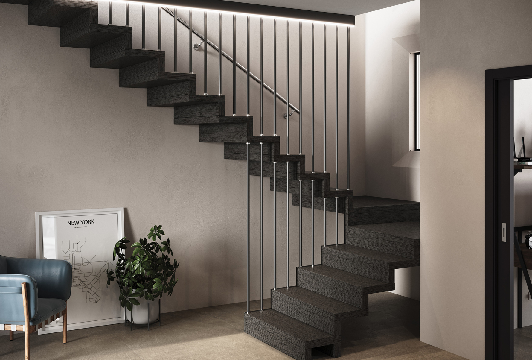 up la escalera que desafa la verticalidad con estilo